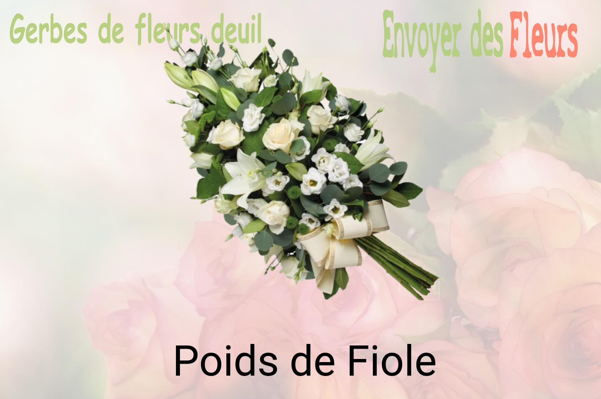 Gerbe de fleurs de deuil livrée à Poids-de-Fiole